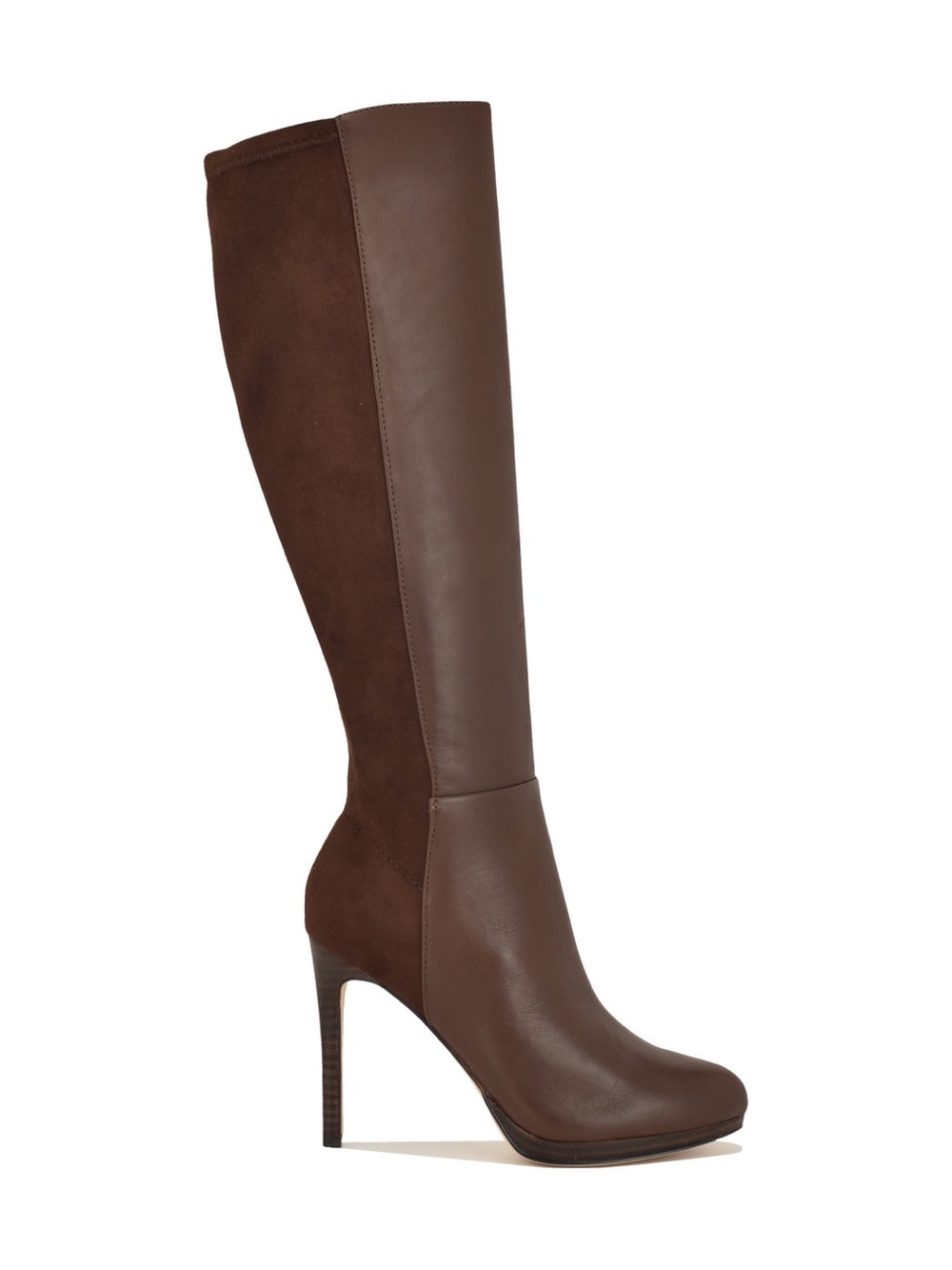 Nine West Quisme Platform Brown High Heel Knee Boot